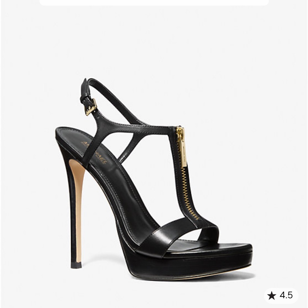 MICHAEL Michael Kors Berkley Leather Stiletto Sandals - Picture 4 of 9